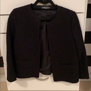 Tweed quarter sleeve blazer